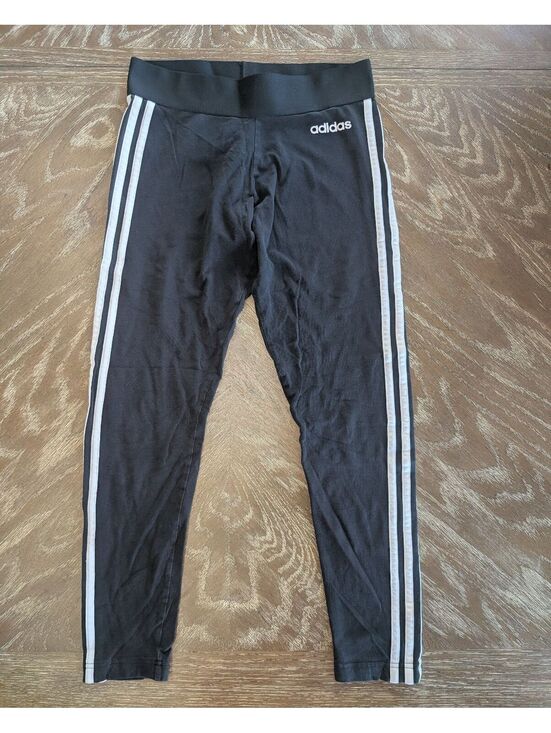 adidas Pants - Adidas Black 3-Stripes Athletic Legging